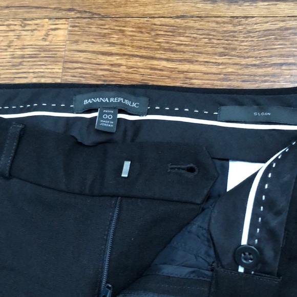 Banana Republic size 00 petite black Sloan Pant - Picture 6 of 6